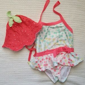 Polka dot swim suit